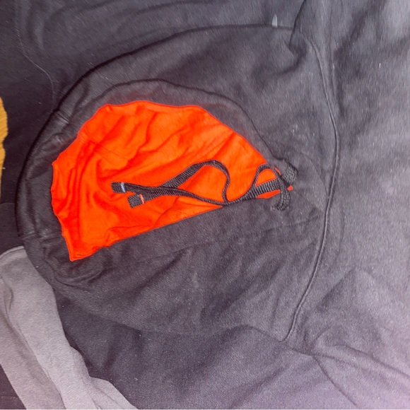 Nike Black and Orange Hoodie - Picture 4 of 6